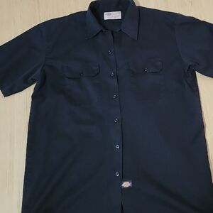 Dickies Men's Dark Casual Button Down Shirt